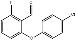 2-(4-CHLORO-PHENOXY)-6-FLUORO-BENZALDEHYDE Structure