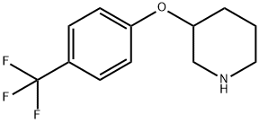 3-[4-(TRIFLUOROMETHYL)PHENOXY]PIPERIDINE Structure
