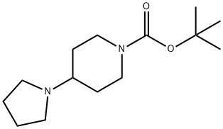 4-PYRROLIDIN-1-YL-PIPERIDINE-1-CARBOXYLIC ACID TERT-BUTYL ESTER Structure