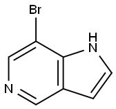 7-브로모-1H-피롤로[3,2-C]피리딘 구조식 이미지