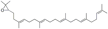 2,2-dimethyl-3-(3,7,12,16,20-pentamethylhenicosa-3,7,11,15,19-pentaenyl)oxirane Structure