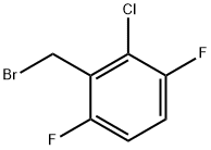 2-클로로-3,6-디플루오로벤질브로마이드 구조식 이미지