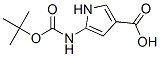 1H-피롤-3-카르복실산,5-[[(1,1-디메틸에톡시)카르보닐]아미노]- 구조식 이미지