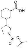 1-(1-TERT-BUTOXYCARBONYL-PYRROLIDIN-3-YL)-PIPERIDINE-3-CARBOXYLIC ACID Structure