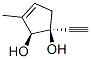 3-사이클로펜텐-1,2-다이올,1-에티닐-3-메틸-,시스-(9CI) 구조식 이미지