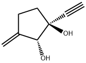 1,2-사이클로펜탄디올,1-에티닐-3-메틸렌-,시스-(9CI) 구조식 이미지