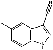 5-메틸-1H-인다졸-3-카르보니트릴 구조식 이미지