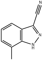 7-methyl-1H-indazole-3-carbonitrile 구조식 이미지