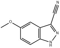 5-메톡시-1H-인다졸-3-카르보니트릴 구조식 이미지