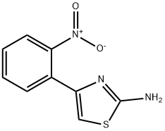 4-(2-NITRO-PHENYL)-THIAZOL-2-YLAMINE 구조식 이미지