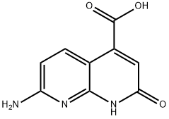 7-AMINO-2-HYDROXY-1,8-NAPHTHYRIDINE-4-CARBOXYLIC ACID Structure