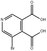 5-Bromopyridine-3,4-dicarboxylic acid Structure
