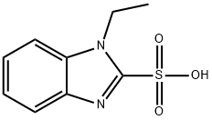 1-에틸-1H-벤즈이미다졸-2-설폰산 구조식 이미지