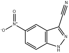 5-니트로-1H-인다졸-3-탄소니트릴 구조식 이미지