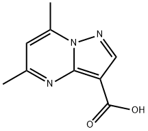 5,7-다이메틸-피라졸로[1,5-A]피리미딘-3-카르복실산 구조식 이미지