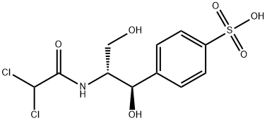 D-threo-1-(4-Sulfonylphenyl)-2-dichloroacetylamino-1,3-propanediol Sodium Salt Structure