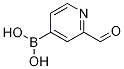 2-FORMYLPYRIDINE-4-BORONIC ACID Structure