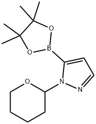 1-(Tetrahydropyran-2-yl)-1H-pyrazole-5-boronic acid pinacol ester Structure
