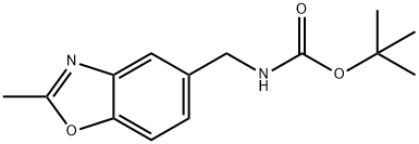 N-[(2-메틸-5-벤족사졸릴)메틸]카르밤산1,1-디메틸에틸에스테르 구조식 이미지