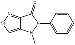 4,5-dihydro-4-methyl-6-oxo-5-phenyl-6H-pyrazolo(4,5-c)isoselenazole 구조식 이미지