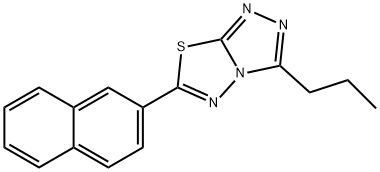 6-(2-naphthyl)-3-propyl[1,2,4]triazolo[3,4-b][1,3,4]thiadiazole 구조식 이미지