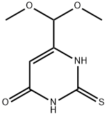 6-(디메톡시메틸)-2-메르캅토피리미딘-4-OL 구조식 이미지