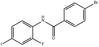 4-BroMo-N-(2-fluoro-4-iodophenyl)benzaMide, 97% Structure