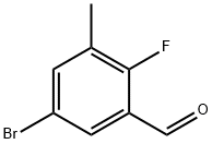 5-BROMO-2-FLUORO-3-METHYLBENZALDEHYDE 구조식 이미지