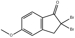 2,2-DIBROMO-2,3-DIHYDRO-5-METHOXY-1H-INDEN-1-ONE Structure