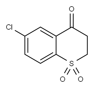 6-CHLORO-1,2,3,4-TETRAHYDRO-1LAMBDA6-BENZOTHIINE-1,1,4-TRIONE 구조식 이미지