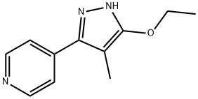 Pyridine, 4-(5-ethoxy-4-methyl-1H-pyrazol-3-yl)- (9CI) 구조식 이미지
