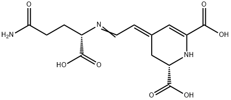 1,2,3,4-Tetrahydro-4-[2-(1-carboxy-3-carbamoylpropylimino)ethylidene]-2,6-pyridinedicarboxylic acid Structure