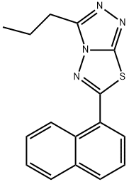 6-(1-naphthyl)-3-propyl[1,2,4]triazolo[3,4-b][1,3,4]thiadiazole Structure