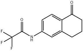 2,2,2-트리플루오로-N-(5-옥소-5,6,7,8-테트라히드로나프탈렌-2-일)아세트아미드 구조식 이미지