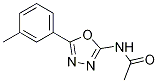 N-[5-(3-METHYLPHENYL)-1,3,4-OXADIAZOL-2-YL]ACETAMIDE Structure