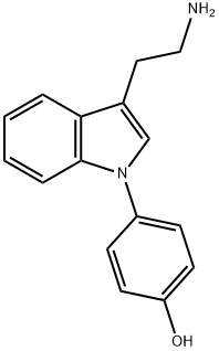 4-[3-(2-AMINOETHYL)-1H-INDOL-1-YL]PHENOL Structure