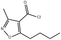 4-Isoxazolecarbonyl chloride, 5-butyl-3-methyl- (7CI) Structure