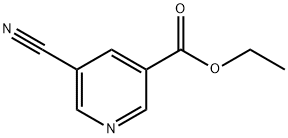 5-CYANOPYRIDINE-3-CARBOXYLIC ACID ETHYL ESTER Structure