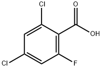 2-Fluoro-4,6-dichlorobenzoic acid Structure