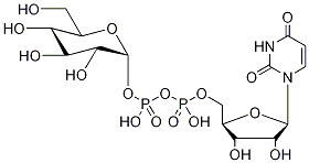 유리딘5'-디포스포-α-D-글루코스-13C6DiaMMoniuM염 구조식 이미지