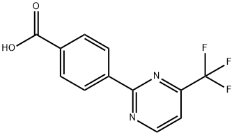 4-(4-(Trifluoromethyl)pyrimidin-2-yl)benzoic acid Structure