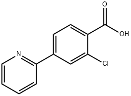 2-chloro-4-(pyridin-2-yl)benzoic acid Structure