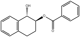 (1S,2S)-trans-1-Hydroxy-1,2,3,4-tetrahydro-2-naphthyl benzoate 구조식 이미지