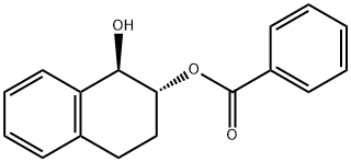 (1R,2R)-trans-1-Hydroxy-1,2,3,4-tetrahydro-2-naphthyl benzoate 구조식 이미지