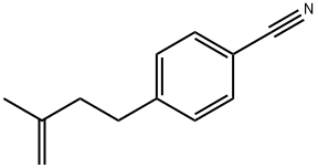 4-(4-시아노페닐)-2-메틸-1-부텐 구조식 이미지