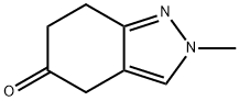 5H-Indazol-5-one,  2,4,6,7-tetrahydro-2-methyl- Structure