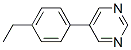 Pyrimidine, 5-(4-ethylphenyl)- (9CI) Structure