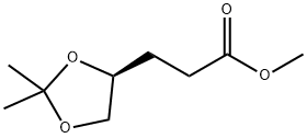 (S)-메틸-4,5-이소프로필리덴-2-펜타노에이트 구조식 이미지