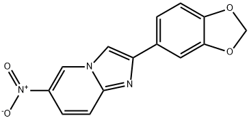 2-BENZO[1,3]DIOXOL-5-YL-6-NITRO-IMIDAZO[1,2-A]PYRIDINE 구조식 이미지