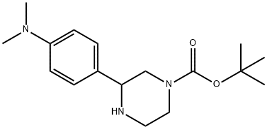 3-(4-DIMETHYLAMINO-PHENYL)-PIPERAZINE-1-CARBOXYLIC ACID TERTIER-BUTYL ESTER Structure